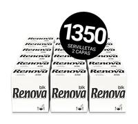 Renova Tovaglioli BLK | 1.350 tovaglioli Premium Bianche | Dimensione grande | 2 strati