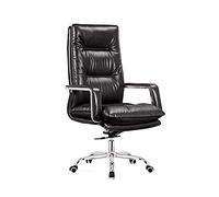 Renovationscasa sedia da ufficio comoda sedia girevole da lavoro sedia da ufficio computer sedia esecutiva sedia da ufficio ergonomica in pelle per impiegati (colore: nero taglia: taglia libera)