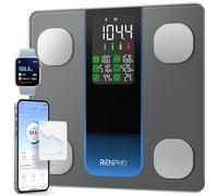 Renpho Bilancia intelligente per peso corporeo, grande display a LED, bilancia digitale per il grasso corporeo del bagno per muscoli BMI, bilancia Bluetooth ad alta precisione per composizione