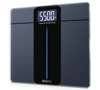 RENPHO Bilancia Pesapersone Digitale, Bilancia di Capacità ultra-grande, Max 250kg, Vetro Temperato da 8 mm, Ampio Display a LED, Massima precisione fino a 50g, 33x30 cm, Core 1 L