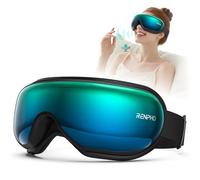 RENPHO Eyeris 1 RENPHO Massaggiatore per occhi con calore, massaggiatore riscaldato per emicrania, maschera per gli occhi con musica Bluetooth, rilassa e riduce l'affaticamento degli occhi (B-Verde)