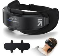 RENPHO Eyeris Shift Massaggiatore Maschera Oculare, Massaggiatore oculare riscaldato 2 in 1 con musica Bluetooth, 3 pressioni, 3 riscaldamenti, 3 timer, Maschera Contorno per il sollievo degli occhi