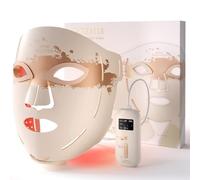 RENPHO Maschera Viso LED con 324 LED, Rossa, blu e Infrarossa da 630 nm | RENPHO ARTEMIS Maschera LED con 3 modalità di luce, copertura completa del viso, senza fili, ricaricabile, regalo donna