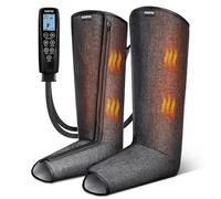 RENPHO Massaggiatore Gambe a Compressione d’Aria con Calore Regolabile, 5 Intensità & 5 Modalità, Scalda Gambe Elettrico per Massaggiare e Rilassare Piedi e Polpacci, Regalo Uomo & Regalo Donna