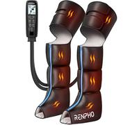 RENPHO Massaggiatore Gambe con Calore, Compressione d’Aria 360°, 6 Modalità & 5 Intensità, Massaggiatore Piedi e Gambe per Atleti, Adatto a gambe fino a 27.5", Regalo Natale Donna