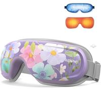RENPHO Massaggiatore Occhi con Calore e Raffreddamento, Controllo Vocale, Regalo Festa della Mamma per Donna Mamma Lei, Maschera Occhi Massaggiante per Emicrania, Occhi Secchi e Sollievo dallo Stress