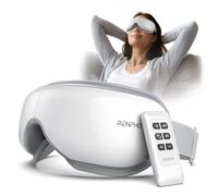 RENPHO Massaggiatore Oculare Ricaricabile con Telecomando, Calore e Musica Bluetooth, A-Bianco
