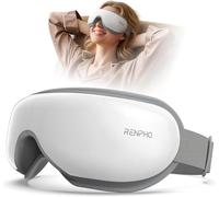 RENPHO Eyeris 1 - Massaggiatore per gli occhi con riscaldamento, Maschera occhi con musica Bluetooth per l'emicrania, Relax e affaticamento occhi, Massaggiatore riscaldato per occhi e viso