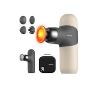 RENPHO MINI THERMAL, Massaggiatore portatile termico con funzione di calore, max 46°C, 4 velocità (min 1800 RPM - 3000 RPM) , testine in silicone incluse, 2 cover colorate