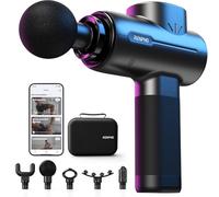 RENPHO Pistola Massaggio Muscolare con Bluetooth e App con Tutorial | Pistola Massaggio Muscolare con ampiezza 10 mm e custodia, ideale per palestra, relax muscolare e come regalo