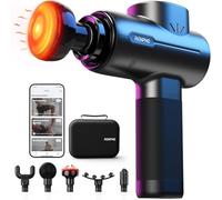 RENPHO Pistolet de Massage Musculaire avec Chaleur et Bluetooth, Massage Gun Chauffage APP Compatible, Masseur de Muscle avec PD 18W Type C Charge et Affichage LED, pour la Relaxation Musculaire