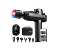 RENPHO POWER + THERMACOOL, Massaggiatore termico FUNZIONE DUAL caldo e freddo (min 8°C - max 45°C), Bluetooth, Durata batteria 4h, 6 testine incluse