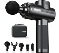 Renpho Profondo Tessuto Muscolo Pistola da Massaggio con 2500mAh Batteria e Custodia Portatile, Nero