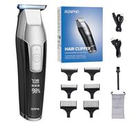 RENPHO Tagliacapelli Uomo Professionale, Regolabarba Uomo con Lame Affilate, Display LED Macchinetta per Capelli, Motore Potente con Velocità Regolabile, Ampia Gamma di Accessori