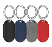 RenSheng 4 Pezzi Custodie Protettive in Silicone Compatibili con Xiaomi Smart Tag, con Portachiavi.Può Essere Attaccato a Valigie, Zaini per Bambini, Chiavi e Animali Domestici.