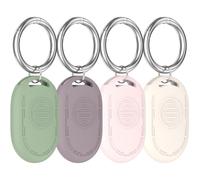 RenSheng 4 Pezzi Custodie Protettive in Silicone Compatibili con Xiaomi Smart Tag, con Portachiavi.Può Essere Attaccato a Valigie, Zaini per Bambini, Chiavi e Animali Domestici.