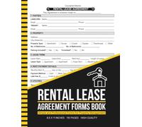 Rental Lease Agreement Forms Book: Residential Rental Agreement Forms for Property Management | Record Tenant Details, Lease Terms, Rent Payments, ... & Signatures | 8.5" x 11" Inches, 110 pages