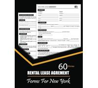 Rental Lease Agreement Forms for New York: Property Contract - Usable Monthly and Yearly NYC