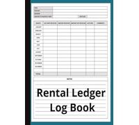 Rental Ledger Log Book: Payment Tracker for Landlords and Property Managers