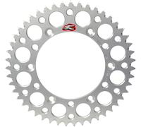 Renthal 216u-520 Ultralight Grooved Rear Sprocket Argento 49t