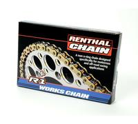 Catena Renthal 420R1 Con 110 Maglie Nero/Oro Per Moto Ricambi Ciclomotore