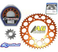 Renthal Corona Anteriore 14T Arancione Pignone Posteriore 50T KTM XC 150 10-12