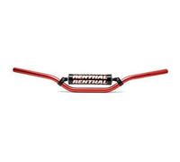 Renthal 7/8 22mm Manubrio 966 Rosso Imbottito Per Yamaha YZ 250F 2001-2004