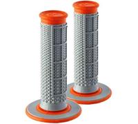Renthal Manopole MX Enduro Grigio Arancione Dual Compound Waffle Coniche