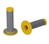 Renthal Manopole Offroad Duallayer Diamond Half Waffle Morbido Grigio/Giallo