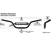 Renthal 7/8 22mm Strada Ampio Argento 749 H-Bar Royal Enfield Meteora 350