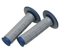 Renthal MX/Enduro Affusolato Dual Compound Manopole Diamante/Waffle ( Grey/Blu