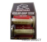 Renthal MX/Enduro Dual Compound Manopole Diamante/Waffle (50/50) (1 Coppia)