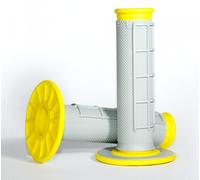 Renthal MX/Enduro Dual Compound Manopole Diamante/Waffle (Grigio/Giallo) (