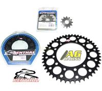 Renthal Pignone Anteriore 14T Corona Posteriore Nera 52T KTM XC 300 95-22