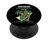 Rentnerin Endlich Genug Zeit Für Die Wichtigen Dinge Rent PopSockets PopGrip Adesivo