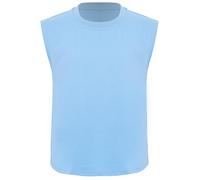 renvena Canotta Bambini e Ragazzi Estate Cannottiera Senza Manica Tank Tops Girocollo Moda Gilet Allenamento Maglietta Ad Asciugatura Rapida T-Shirt Sportiva Blu 13-14 Anni