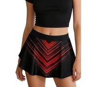 renvena Gonna da Tennis da Donna con Pantaloncini Gonne da Golf a Vita Alta Atletica Skort Allenamento Gonnellino Gonna Sportiva da Corsa Palestra Allenamento Borgogna XXL