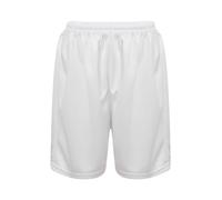 renvena Pantaloncini Sportivi Bambini Pantalone Corto da Basketball Calcio Pantaloncini Palestra per Running Fitness Tennis Jogging Training Shorts Bermuda A Bianco 9-10 Anni
