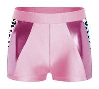 renvena Pantaloncini Stretti da Ginnastica Bambina Ragazza Pantaloni Corti Shorts da Danza Balletto Brillante Leggings Corti da Yoga Tennis Pilates Jogging