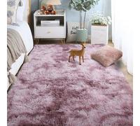 RENWEIWEI Tappeto Peloso Salotto 210 x 300 cm Lavabile Tappeti Soffici Moderno per Camera da Letto, Sala, Viola Rosa
