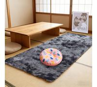 RENWEIWEI Tappeto Salotto Moderno 260 x 400 cm Antiscivolo e Morbido, Tie Dye Moderni per Interni per Camere da Letto Tempo Elegante Camera da Letto Moderno, Scendiletto, Stanza, Grigio Scuro