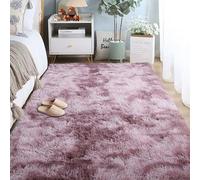 RENWEIWEI Tappeto Soggiorno 110 x 200 cm Peluche Letto Tappeto Morbido e Soffice per La Camera, Viola Rosa