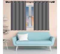 RENXTAO Tenda Termica Isolante Freddo e Caldo 440 x 490 cm Isolanti Termiche Protezione Della Privacy Tenda per Bambini con Passanti per Finestra Soggiorno Camera da Letto Balcone, Grigio Chiaro