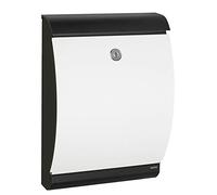 Renz 300100DE MEFA Puffin 300 300100DE-Cassetta delle Lettere con Serratura di Sicurezza, 455 x 320 x 150 mm, Colore, Bianco/Nero