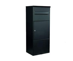 Renz 480100M MEFA Oak 480 - Cassetta delle lettere con serratura, dimensioni 1010 x 421 x 344 mm, colore: Nero scuro