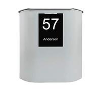 Renz 650900M MEFA - Cassetta delle lettere UFO 650 (colore alluminio bianco, apertura superiore, estrazione anteriore, dimensioni: 538 x 460 x 164 mm), colore: Argento