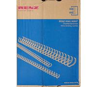 Renz Anello Wire filo pettine di rilegatura elementi in 3: 1 Divisione, 34 Passanti, Diametro 16.0 mm, 5/8 pollici bianco