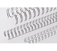 Renz Anello Wire filo pettine di rilegatura elementi in 3: 1 Divisione, 34 Passanti, Diametro 16.0 mm, 5/8 pollici argento opaco