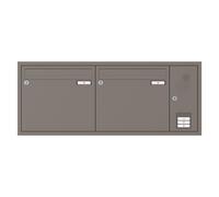 RENZ / Cassetta postale condominiale 2 posti / forma squadrata / incassate a muro / con citofono / colore RAL / volume 12 L
