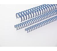 Renz One Pitch Wire binding Elements 2: 1 23 passanti, diametro 12.7 mm, 1/5,1 cm blue, 100 Pezzi